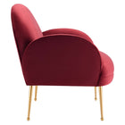 Modway - Transcend Performance Velvet Fauteuil - Marron-Construction solide