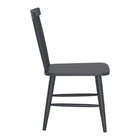 Zuo - Zeilen Chaise de salle à manger - Noir - Ensemble de 2-Garantie limitée de 3 ans