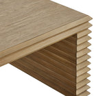 Modway - Canto Conception rectangulaire empilée Table basse - Chêne vieilli-7