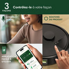 iRobot - Aspirateur robot Roomba 105 avec station de vidage automatique-3 façons de controller. Jumelez le robot à votre assistant vocal préféré  (Fonctionne avec les appareils prenant en charge Alexa, Siri et l’Assistant Google) pour lui demander d’activer des nettoyages sur demande, utilisez l’application ou appuyez sur les boutons du robot