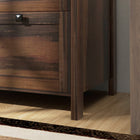 HOMCOM - Armoire de classement latérale pour bureau à domicile - brun-Une base surélevée facilite le nettoyage 