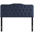 Modway - Annabel Tissu rembourré Tête de lit Queen, Marine-Convient aux lits queen size