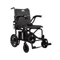 Journey - Air 2026 Fauteuil roulant électrique pliant léger - noir-Conception de fauteuil roulant motorisé pliable et léger offrant une mobilité quotidienne portable