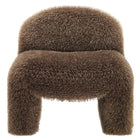Modway - Mina Fausse fourrure Chaise d’accent - Brown-8