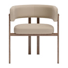 Zuo - Ruge Chaise de salle à manger - Beige - Ensemble de 2-Confort moelleux et matériaux durables