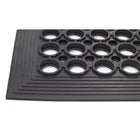 Edgewood - Tapis Anti-Fatigue léger Value Flex Plus - 3 pi l x 5 pi L x 1/2 po P - Noir-Caoutchouc