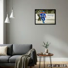 Wayne Gretzky Edmonton Oilers Skating sur toile with Quote - Toile encadree - 31" x 22"-Prêt à accrocher - livré entièrement assemblé