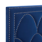 Modway - Greta Performance Velvet Tête de lit jumelée, Marine-Tissu résistant aux taches durable