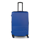 Reebok - Valise à roulettes pivotantes à coque rigide 30 po Time Out - Bleu-Poignée télescopique ergonomique pour confort et durabilité, avec hauteurs réglables sur plusieurs niveaux et poignées supérieures et latérales renforcées