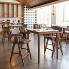 Zuo - Eva Counter Table - Blanc-Matériau: Bois d’hévéa