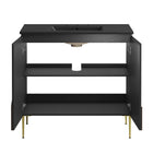 Modway - Alchemist 36" Vanette de salle de bain - Noir noir-Assemblée requise