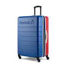 Reebok - Valise à roulettes pivotantes à coque rigide 30 po Double Dribble - Bleu-Roulettes pivotantes à 360° pour un déplacement fluide, silencieux et sans effort
