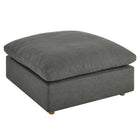 Modway - Commix Duvet Rempli Trop Rempli Ottoman - Gris-Ottoman moderne contemporain