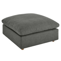 Modway - Commix Duvet Rempli Trop Rempli Ottoman - Gris-Ottoman moderne contemporain