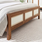 Modway - Capri Grains de bois Lit plateforme Queen, Noyer-Glissements au pied sans marquer