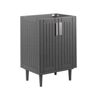Modway - Augusta 24" Armoire de toilette de salle de bain (lavabo non inclus) - Gris-Vanité de salle de bain moderne