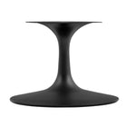 Modway - Lippa Ovale de 48 po Bois Table basse - Noir Blanc-Assemblée requise