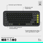 Logitech - Pop Icon ensemble clavier et souris Bluetooth - Graphite-Compatible avec les ordinateurs portables MacBook Neo : connexion Bluetooth instantanée, compatibilité parfaite et couleurs assorties