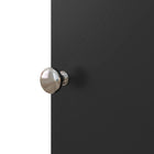 HOMCOM - Armoire de rangement pour papier toilette de salle de bain avec portes et étagères - noir-La surface résiste aux saletés et est facile à nettoyer 