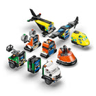 LEGO - City Great Vehicles Avion, camion d’assistance et aéroglisseur à combiner-Les accessoires LEGO comprennent un gilet de sauvetage, une clé et une trousse de secours