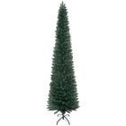 HOMCOM - Arbre de Noël Artificiel Crayon 7 Pieds pour Intérieur Maison Vert-Arbre de Noël artificiel de 7 pieds de haut dans un style d'arbre réaliste 