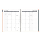 Mead - Agenda Lignes florales artisanales scolaire hebdomadaire/mensuel 2026-2027 couverture rigide - 11 po H x 9 po l - Multicolore - bilingue-Couverture rigide durable