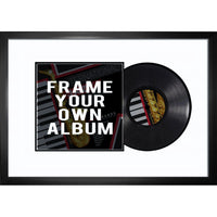 Vinyl Album Frame with White Background - Impression encadree - 28" x 16"-Qualité supérieure - music memorabilia