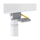 Seville Classics - 25,6 po W Chariot de bureau mobile inclinable à vérin pneumatique - Blanc-Supporte un poids total allant jusqu à 16 kg réparti uniformément
