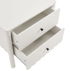 Modway - Emmeline À 2 tiroirs festonnés Table de chevet, Blanc-8