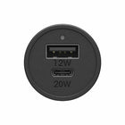 Otterbox - Chargeur de Voiture Double à Charge Rapide USB-C et USB-A - Noir-Tests rigoureux de chute et de vibration pour un chargement en toute sécurité et enveloppé dans un extérieur robuste