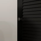 HOMCOM - Armoire de salle de bain haute avec étagères et portes - noir-Le design anti-basculement assure sécurité et stabilité 