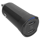 Scosche - Chargeur de voiture USB-C double-port PowerVolt PD40 - Noir-Le design épuré s'intègre parfaitement à l'intérieur de votre véhicule
