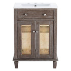 Modway - Lilo 24" Vanette de salle de bain - Gris blanc-Assemblée requise