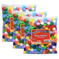 READY 2 LEARN - Pompons - Couleurs assorties - 3 paquets de 240-Pom poms: Vendu en 3 ensembles, chaque ensemble comprend 240 Pom Poms dans des couleurs assorties. Les couleurs peuvent varier.