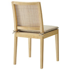 Modway - Ovard Bois et rotin Chaise à manger - Naturel-Entièrement assemblé