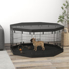 PawHut - Parc pliable pour chien 8 panneaux avec tapis de sol et housse - 30 po H-Huit panneaux permettent de créer des formes ajustables pour différents espaces