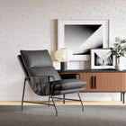 Zuo - Halaus Fauteuil d’appoint - Noir-Supporte jusqu'à 285 lb