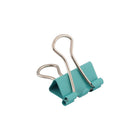 JAM Paper - Pinces à reliure colourées - petites - 19 mm (3/4 po) - bleu sarcelle - paquet de 25-Quantité : 25 clips par paquet | Durables et réutilisables