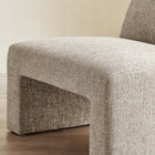 Modway - Amita Chenille Rembourré Chaise d’accent - Kaki-Cadre en bois massif