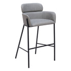 Zuo - Bremor Tabouret de bar - Gris ardoise-Support pour les bras