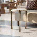 Zuo - Rench Table d’appoint - Blanc-Dimensions: 18,9 po L x 18,9 po L x 21,5 po H