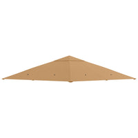 Outsunny - Remplacement de toit de pavillon carré 10 pi L x 10 pi l, couverture supérieure beige protégée UV-Tissu en polyester extra résistant, durable et résistant aux intempéries avec revêtement PA  