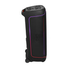 JBL - PartyBox Ultimate - Imposante Enceinte de Soirée, avec un Son Puissant, un Jeu de Lumière Multidimensionnel et un Design Résistant aux Éclaboussures-Que la fête commence grâce à des roues larges et robustes et une poignée facile à saisir qui rend cette grosse enceinte étonnamment facile à transporter. Une configuration de gestion des câbles simple mais efficace garantit que les cordons ne vous gêneront jamais.