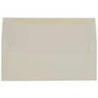 JAM Paper Enveloppes Strathmore à ouverture latérale et à rabat gommé, fini vergé, 4 1/8 x 9 1/2 po, blanc naturel, pqt/100-Taille : No 10 (4 1/8 x 9 1/2 po)