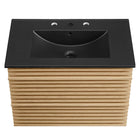 Modway - Render Fixation murale de 30" Vanette de salle de bain - Noir de chêne-8