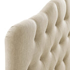 Modway - Annabel Tissu rembourré Tête de lit Queen, Beige-6