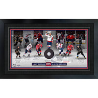 Alexander Ovechkin 16x28 895 Goals with Puck Washington Capitals - Impression encadree - 30" x 18"-Qualité supérieure - nhl print
