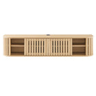 Modway - Fortitude 63 po fixé au mur Meuble TV, Chêne-8