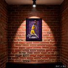 Frameworth - LeBron James Lakers de Los Angeles power slam - impression encadree - 38 po l x 26 po H-La taille finie mesure environ 38 pouces par 26 pouces et est livree prete a accrocher avec toute la quincaillerie incluse