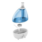 Pure Enrichment - Humidificateur à brume fraîche ultrasonique MistAire XL-Veilleuse en option : 3 réglages de couleur apaisants au choix : bleu, vert et rouge.